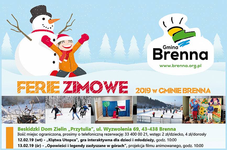 Ferie Zimowe 2019 - Gmina Brenna